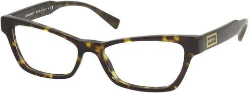 Versace 3275 108 Eyeglasses Women's Dark Havana Full Rim Optical Frame 51mm in Saudi Arabia