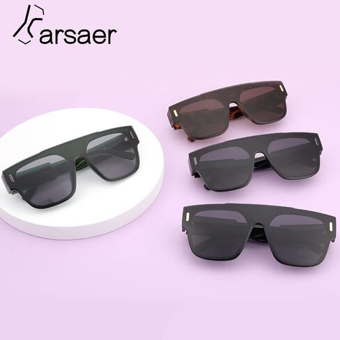 Karsaer Oversized Vintage Aviator Shield Sunglasses Women Men Retro Sun Glasses UV400 protection K7121 in Saudi Arabia