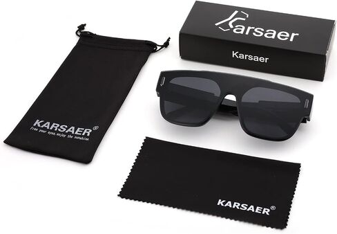 Karsaer Oversized Vintage Aviator Shield Sunglasses Women Men Retro Sun Glasses UV400 protection K7121 in Saudi Arabia