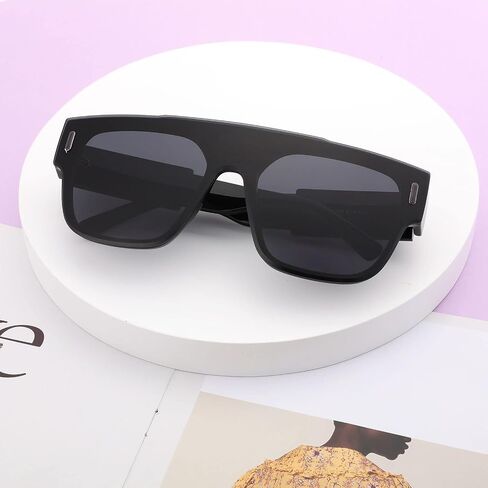 Karsaer Oversized Vintage Aviator Shield Sunglasses Women Men Retro Sun Glasses UV400 protection K7121 in Saudi Arabia
