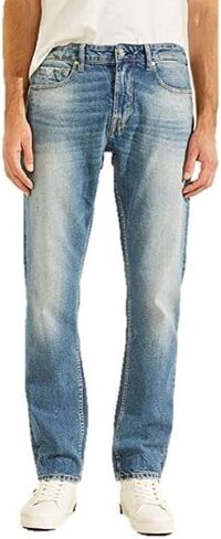 GUESS Men's Regular Straight Faded Jeans in Saudi Arabia