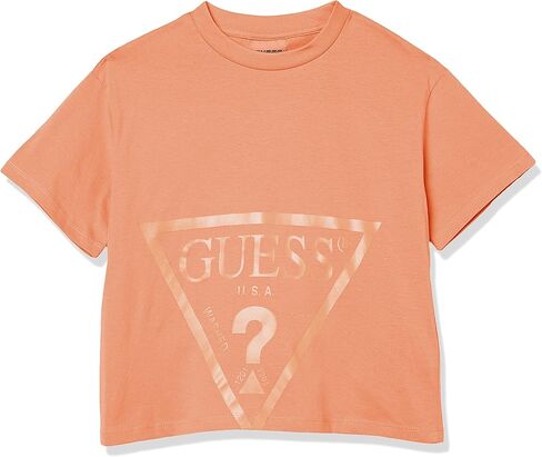 GUESS Girls' Big Screen Print Logo Organic Cotton Jersey T-Shirt in Kuwait
