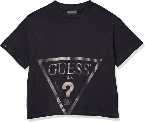 GUESS Girls' Big Screen Print Logo Organic Cotton Jersey T-Shirt in Kuwait