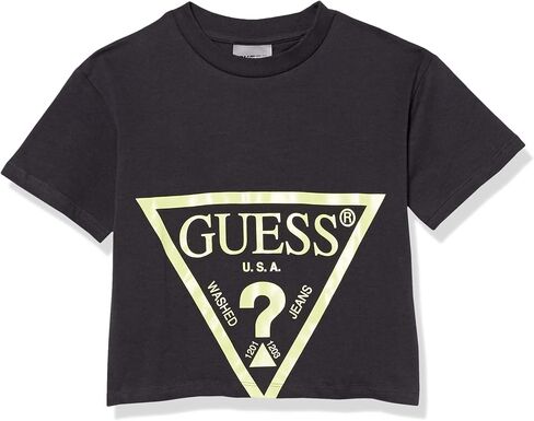 GUESS Girls' Big Screen Print Logo Organic Cotton Jersey T-Shirt in Kuwait