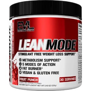 مسحوق دعم فقدان الوزن من LeanMode - مسحوق ممتاز غير محفز لحرق الدهون الحرارية ودعم عملية التمثيل الغذائي مع CLA أسيتيل L-كارنيتين ومستخلص الشاي الأخضر وغاركينيا كامبوجيا - لكمة الفاكهة in Kuwait