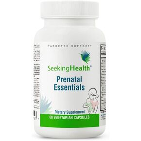 Seeking Health Prenatal Essentials, Methylated Bioavailable Folate and B12, Vitamin D3 and K2, Key Nutrients to Support Pregnancy and Breastfeeding, Vegetarian (60 Capsules)* in Saudi Arabia