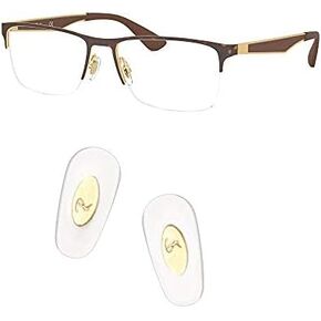 وسادات أنف بديلة من HiCycle2 لنظارات RayBan RB6335 RB3549 RB4071 RB6336 RB7140 RB8415 طقم إصلاح النظارات الشمسية (فضي)