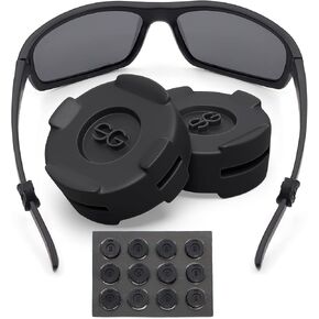 Eyeglass Ear Grips - Glasses Ear Cushion - Silicone Glasses Ear Grip - Eyeglass Accessories Glasses Grip - Ear Grips Hooks for Glasses - 12 Pairs (Clear)