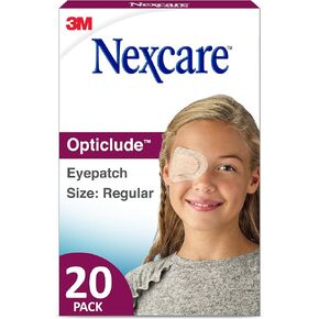 Nexcare Opticlude Orthoptic Eye Patch 1537, Junior, 2.44 in x 1.81 in, 20 Patches