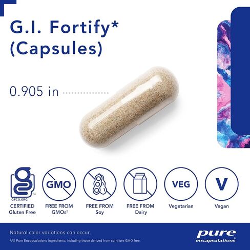Pure Encapsulations G.I. Fortify (Capsules) | Supports G.I. Function, Motility and Detoxification | 120 Capsules in Saudi Arabia