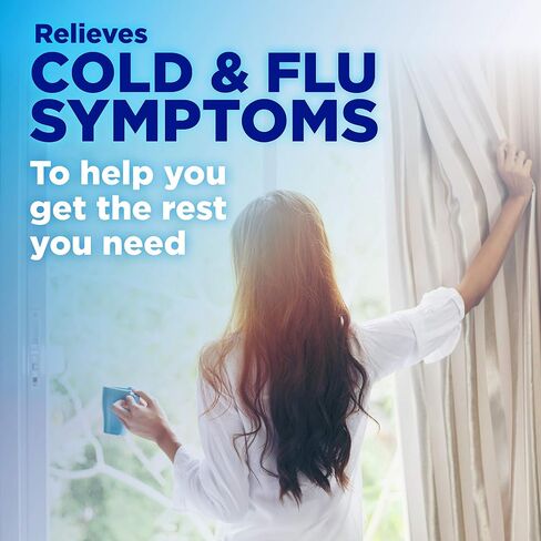 Amazon Basic Care Cold and Flu Relief, Daytime and Nighttime Combo Pack Softgels, Powerful Cold Medicine for Day and Night Multi-Symptom Relief, 48 Count(Pack of 1) in Saudi Arabia