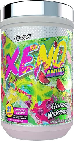 Glaxon Xeno Amino V3 Essential Sequenced Amino Acids – 10g of BCAA & EAA + Hydrating Electrolytes – Muscle Recovery & Joint Support for Men & Women – Great Taste (Gummy Watermelon) in Kuwait