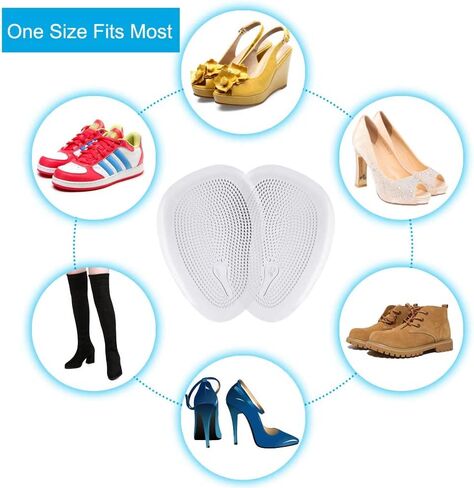 Premium Metatarsal Pads, Soft Ball of Foot Cushions,Reduce Foot Pain and Provide Support, Suit for Men Women & All Shoes Types（10Pcs） in Saudi Arabia