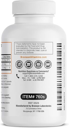 Vitamin K Triple Play (Vitamin K2 MK7 / Vitamin K2 MK4 / Vitamin K1) Full Spectrum Complex Vitamin K Supplement, 180 Capsules in Saudi Arabia
