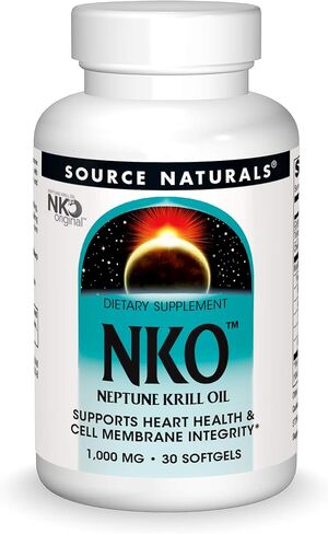Source Naturals زيت Nko Neptune Krill 1000 مجم جل ناعم - 90 كبسولة هلامية in Saudi Arabia