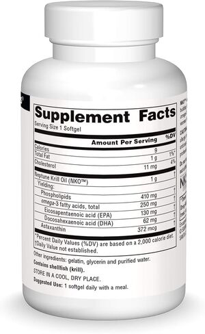 Source Naturals زيت Nko Neptune Krill 1000 مجم جل ناعم - 90 كبسولة هلامية in Saudi Arabia