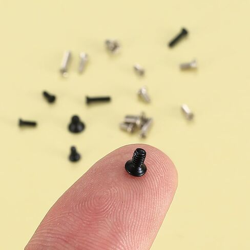 مجموعة براغي إصلاح النظارات الصغيرة، براغي ساعة شمسية صغيرة/صغيرة/صغيرة لإصلاح النظارات والساعات والمجوهرات والنظارات، 1260 قطعة، مع مفك براغي وملاقط in Kuwait