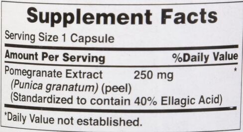Puritan's Pride Pomegranate Extract, 250 Mg, 120 Count in Kuwait