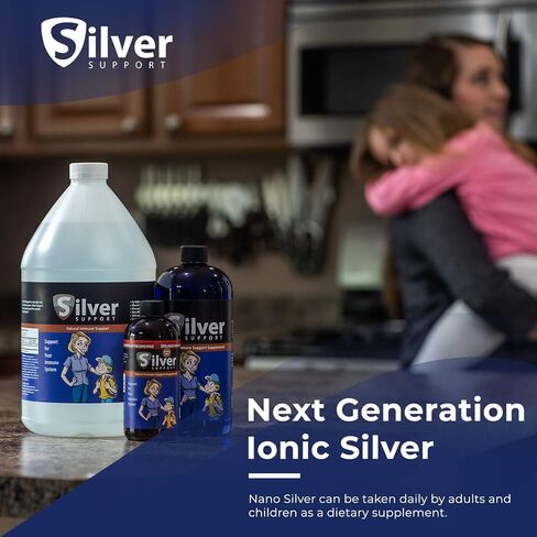 Nano Ionic Silver Technology (1 gallon) with Cutting-Edge 10 ppm - Liquid Immune Booster for Kids, Pets & Adults Enhances Wellness in Kuwait