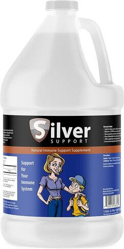 Nano Ionic Silver Technology (1 gallon) with Cutting-Edge 10 ppm - Liquid Immune Booster for Kids, Pets & Adults Enhances Wellness in Kuwait