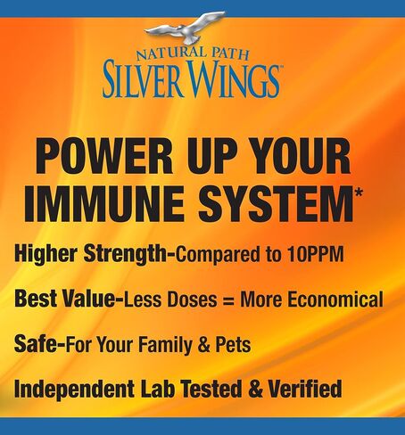 Natural Path Silver Wings Colloidal Silver 250 ppm 1 oz (Pack of 2) in Kuwait