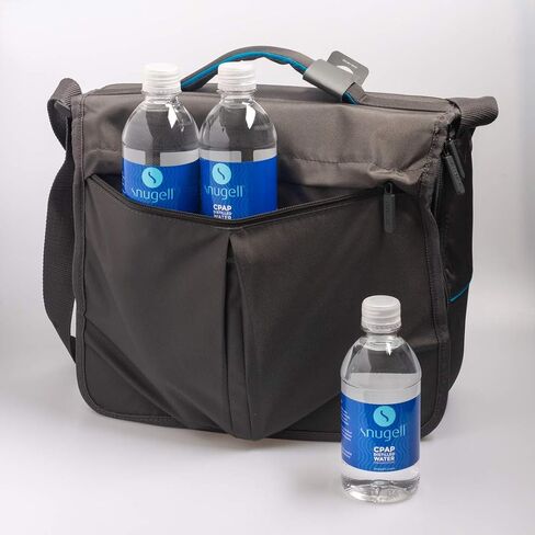 ماء مقطر لمرطبات الرطوبة CPAP من Snugell™ | عبوة من 12 زجاجة سعة 355 مل H20 | ملائمة للسفر | 354 مل H2O | صنع في الولايات المتحدة الأمريكية in Kuwait
