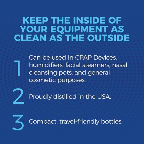 ماء مقطر لمرطبات الرطوبة CPAP من Snugell™ | عبوة من 12 زجاجة سعة 355 مل H20 | ملائمة للسفر | 354 مل H2O | صنع في الولايات المتحدة الأمريكية in Kuwait