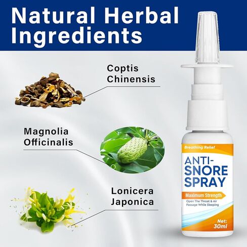Anti Snoring Spray, Natural Herbal Anti Snoring Devices, Effective Sleep Aid Snore Reduction, Snoring Solution for Better Breathing Relief in Kuwait