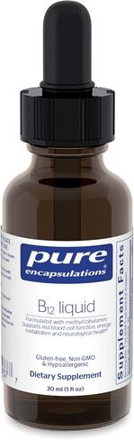 Pure Encapsulations B12 Liquid | 1,000 mcg Vitamin B12 (Methylcobalamin) Supplement to Support Nerves, Immune Health, Energy, and Cognitive Function* | 1 fl. oz. in Saudi Arabia