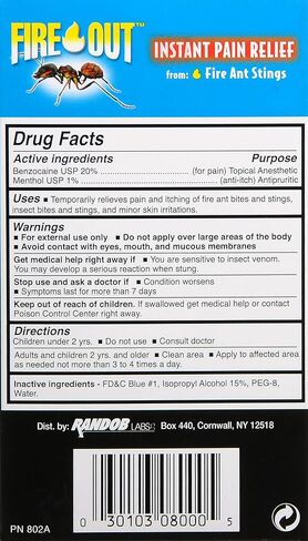 إسعافات أولية فورية لتخفيف الآلام من لدغات النمل الناري ولدغات الحشرات، 1.7 أونصة in Kuwait