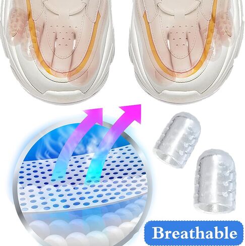 واقي أصابع القدم من السيليكون المضاد للاحتكاك، واقيات جل لأصابع القدم قابلة للتنفس، 30 قطعة من واقيات أصابع القدم الصغيرة للرجال والنساء، وأكمام لأصابع القدم للذرة والبثور والأظافر الغارزة في الجلد in Kuwait