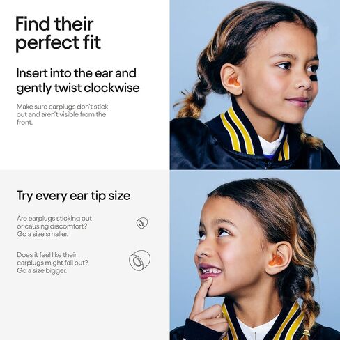 Loop Engage Kids Earplugs (6-12 yrs) – Reusable Noise Sensitivity Ear Plugs for Home, School, Playtime & Beyond | Kids Ear Plugs for Focus, Anxiety & Stress | 16dB & NRR 7 Filtered Noise Reduction in Kuwait