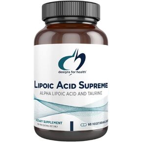 Designs for Health Lipoic Acid Supreme - 300mg Alpha Lipoic Acid with Taurine - Vegan, Non-GMO ALA Supplement (60 Capsules) in Saudi Arabia