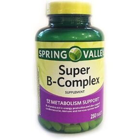 Spring Valley Super B-Complex, Metabolism Support, 250 Tablets in Kuwait