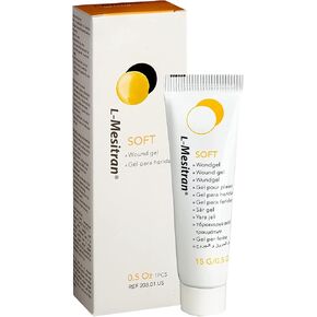 Soft Honey Wound Gel by L-Mesitran Hypoallergenic Medical Grade Ointment with Burn, Soothing - Medical Grade Ingredients for Adults & Elderly 0.5 oz