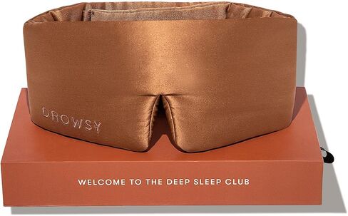 DROWSY Silk Sleep Mask. Face-Hugging, Padded Silk Cocoon for Luxury Sleep in Total Darkness. (Black Jade) in Kuwait