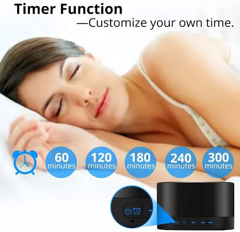 White Noise Machine plug-in Sound Machine with 20 Non Looping Natural Soothing Sounds and Memory Function Sleep Timer Sleep Machine with Sleep Therapy for Baby Kids Adults-New Wood Grain Added in 2025 in Saudi Arabia