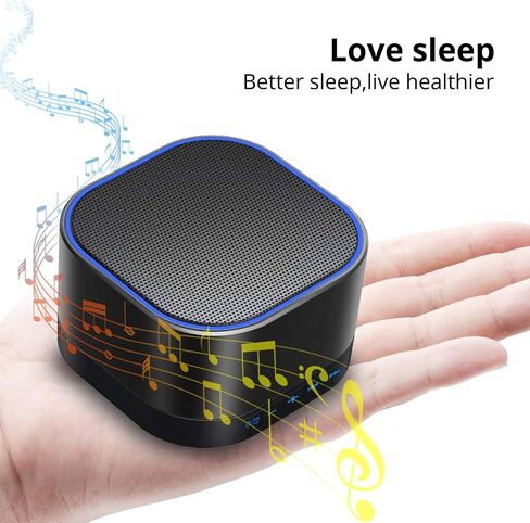 White Noise Machine plug-in Sound Machine with 20 Non Looping Natural Soothing Sounds and Memory Function Sleep Timer Sleep Machine with Sleep Therapy for Baby Kids Adults-New Wood Grain Added in 2025 in Saudi Arabia