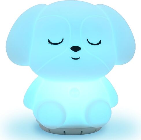 Mindfulness 'Breathing Puppy' | 4-7-8 Guided Visual Meditation Breathing Light | 3 in 1 Device with Night Light & Noise Machine for ADHD Anxiety Stress Relief Sleep - Gift for Kids Adult Women Men in Saudi Arabia
