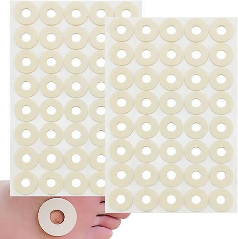 Tikfoam Corn Cushions, 80Pcs Soft Callus Cushions, 1/8" Thick Sweatproof Corn cushions for Feet, Toe and Foot Protectors in Kuwait