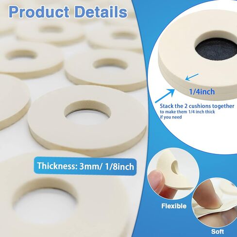 Tikfoam Corn Cushions, 80Pcs Soft Callus Cushions, 1/8" Thick Sweatproof Corn cushions for Feet, Toe and Foot Protectors in Kuwait