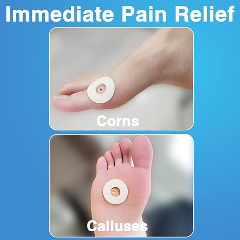 Tikfoam Corn Cushions, 80Pcs Soft Callus Cushions, 1/8" Thick Sweatproof Corn cushions for Feet, Toe and Foot Protectors in Kuwait