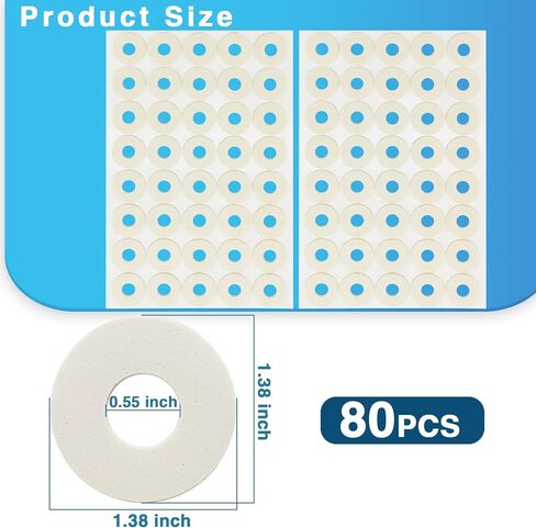 Tikfoam Corn Cushions, 80Pcs Soft Callus Cushions, 1/8" Thick Sweatproof Corn cushions for Feet, Toe and Foot Protectors in Kuwait