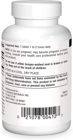 Source Naturals فيتامين ب-6، 50 مجم لدعم الجهاز المناعي - 250 قرصًا in Kuwait