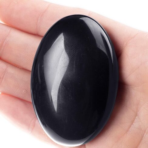 UFEEL Labradorite Palm Stone Crystal - Natural Chakra Reiki Polished Healing Pocket Worry Stone Crystal for Anxiety Stress Relief Therapy in Saudi Arabia