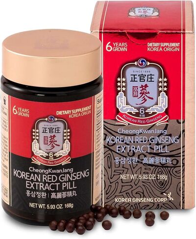 CheongKwanJang Korean Panax Red Ginseng Extract 800 Pills, Panax Ginseng Root Powder Pills for Men & Women, Natural Energy Supplements in Kuwait