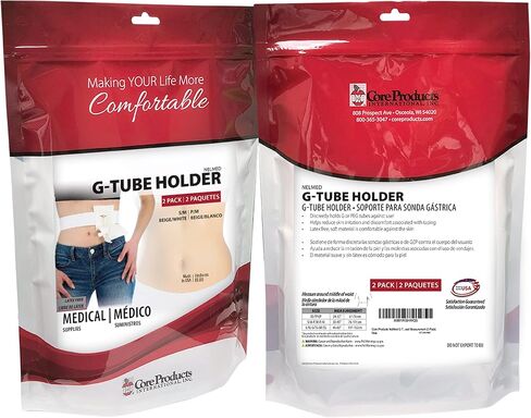 المنتجات الأساسية NelMed G-Tube حامل/حامل أنبوب التغذية - صغير/متوسط ​​قياس الخصر 30-45 بوصة (عبوتان) in Saudi Arabia