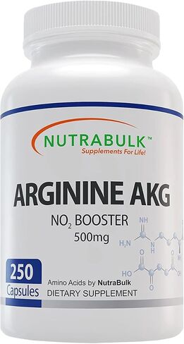 Premium Arginine AKG 500mg Capsules - 250 Capsules in Saudi Arabia