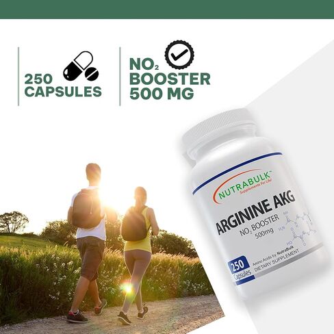 Premium Arginine AKG 500mg Capsules - 250 Capsules in Saudi Arabia