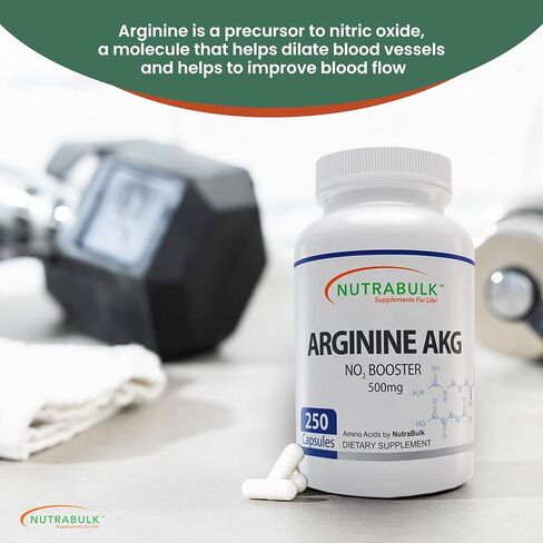 Premium Arginine AKG 500mg Capsules - 250 Capsules in Saudi Arabia